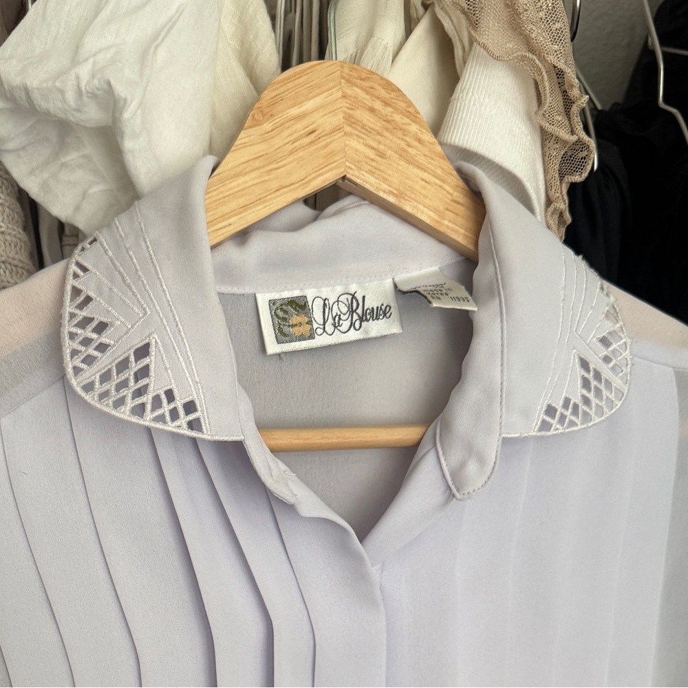80’s Lavender Sheer Top